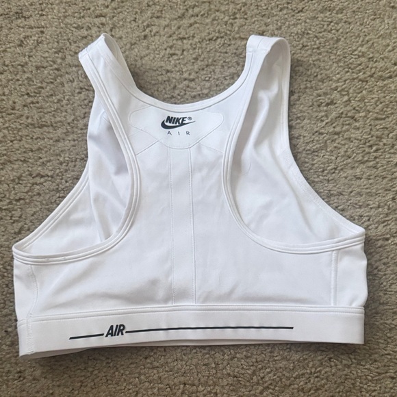 Nike Air White Lace-Up Sports Top - Picture 2 of 2